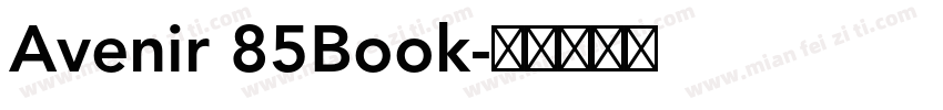 Avenir 85Book字体转换